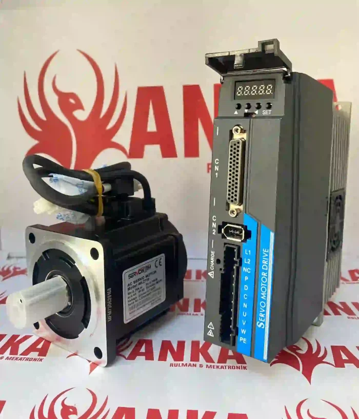 0.75 kw Absolute Servo Motor Set 80LZ-750 Sürücü + Kablo Takım