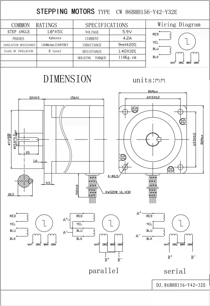 Step Motor Nema 34 - 12 Nm - Görsel 4