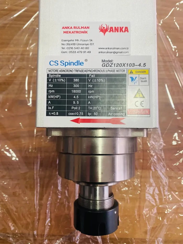 4,5 kw CS Spindle Motor - Görsel 2