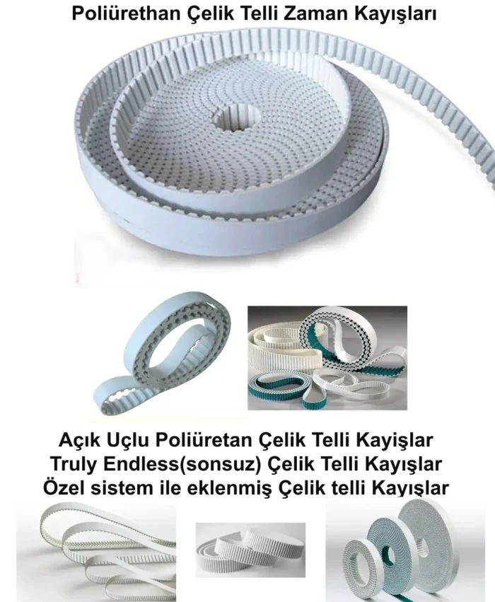 T5 -10mm Açık Uçlu Poliüretan Triger Kayış - Görsel 2