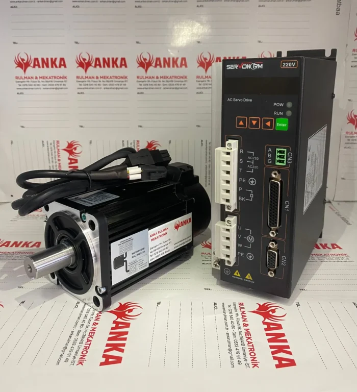 0.75 kW Servo Motor Set 2.4 Nm 80LZ-M02430 Sürücü + Kablo Takım - Görsel 2