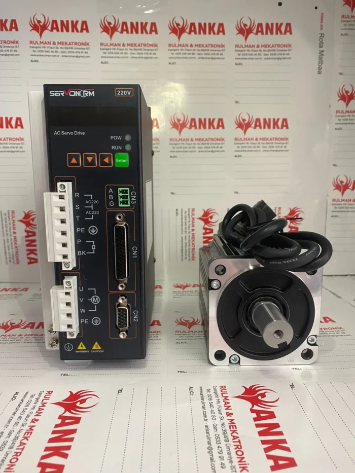 0.75 kW Servo Motor Set 2.4 Nm 80LZ-M02430 Sürücü + Kablo Takım