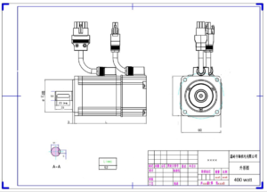 400w ethercatservo teknik cizim 1